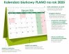 Kalendarz 2025 PLANO stojący na twardej podstawce